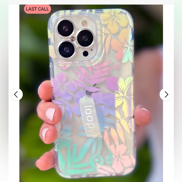 iPhone 13 Pro Max holographic tropical loopy - Picture 4 of 4